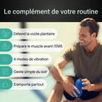 Rouleau Vibrant™ — Voûte Plantaire & Mollets