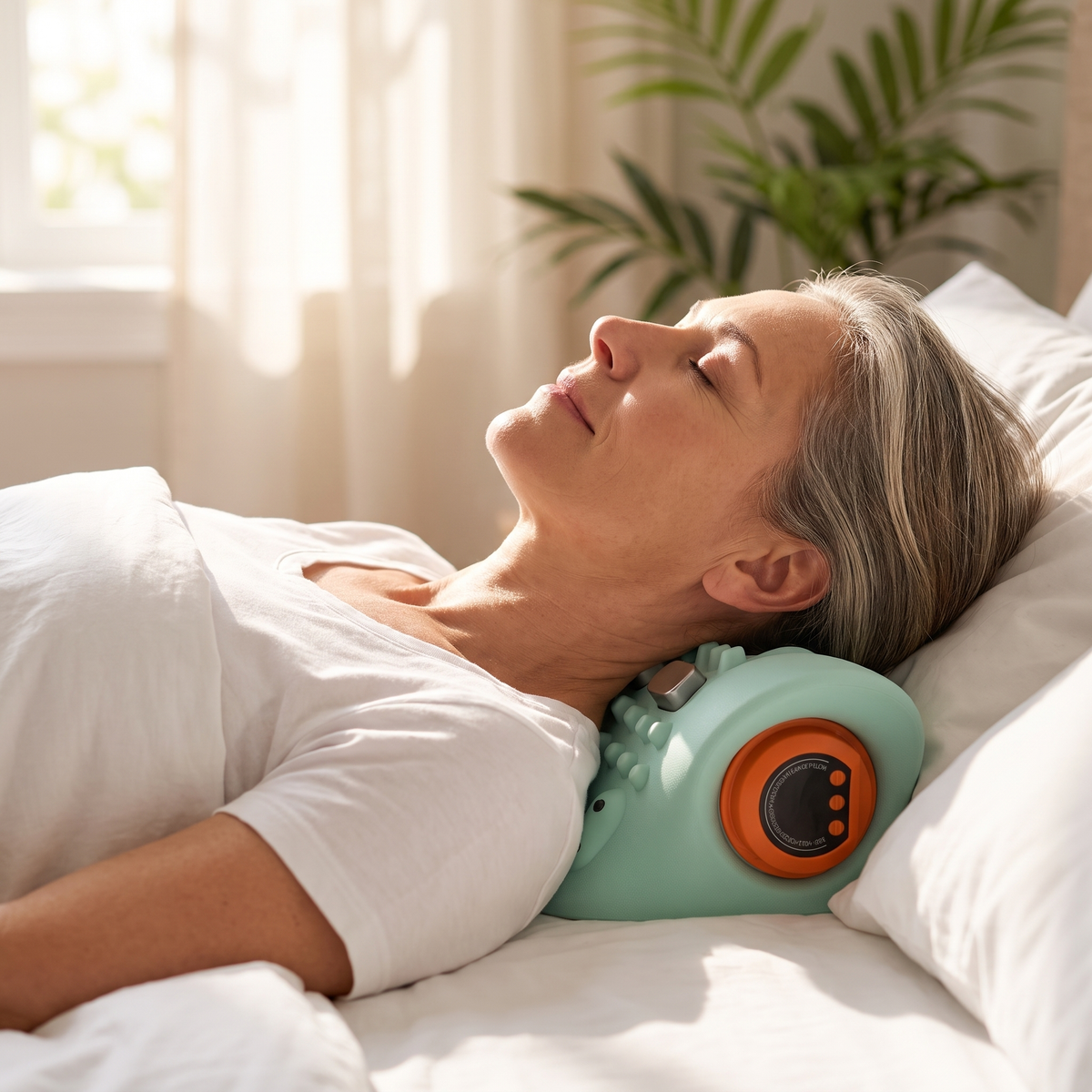 Masseur Cervical™ 4-en-1 — Chaleur, massage, EMS, étirement